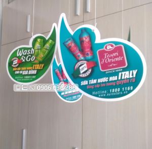 Hanger treo trần siêu thị sữa tắm nước hoa Italy