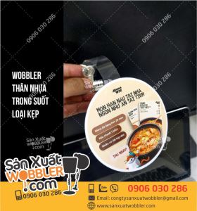 Wobbler quảng cáo món Hàn nấu tại nhà