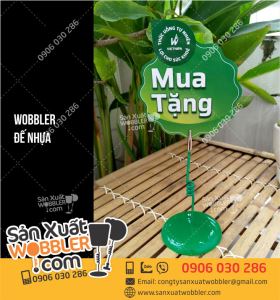 Wobbler đế nhựa xanh lá cây sản phẩm Vietnipa