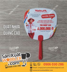 Quạt nhựa quảng cáo sản phẩm Yakult