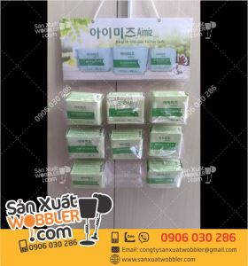 Hanger túi nhựa pvc quảng cáo Băng vệ sinh Hàn Quốc